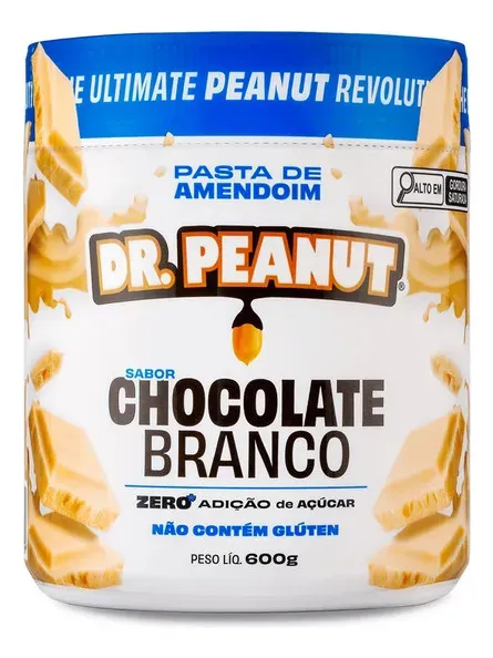 PASTA DE AMENDOIM CHOCOLATE BRANCO 600g